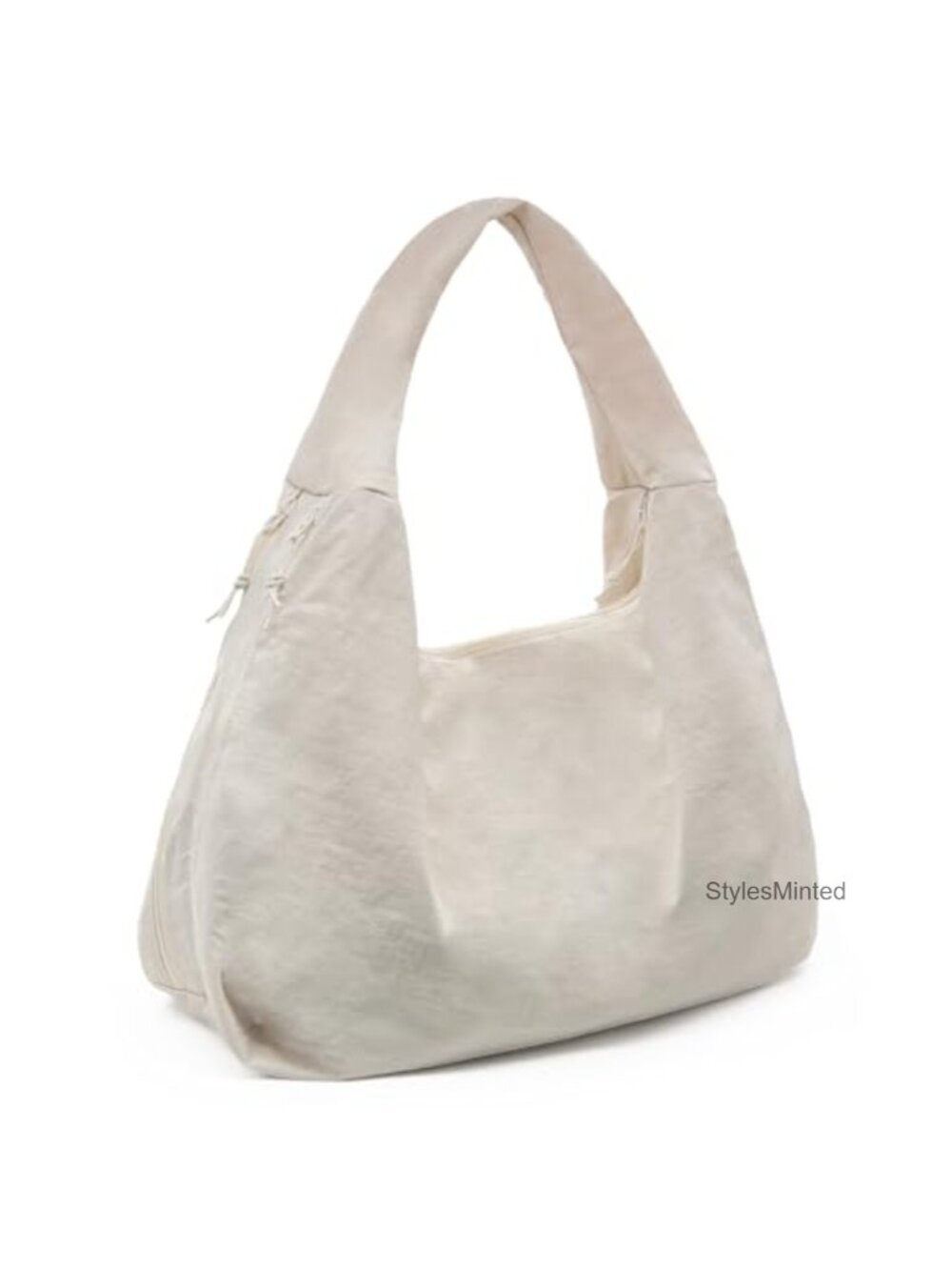 Nylon Slouchy Hobo Tote Bag Large Crescent Shoulder Bag for Women Travel Gym
